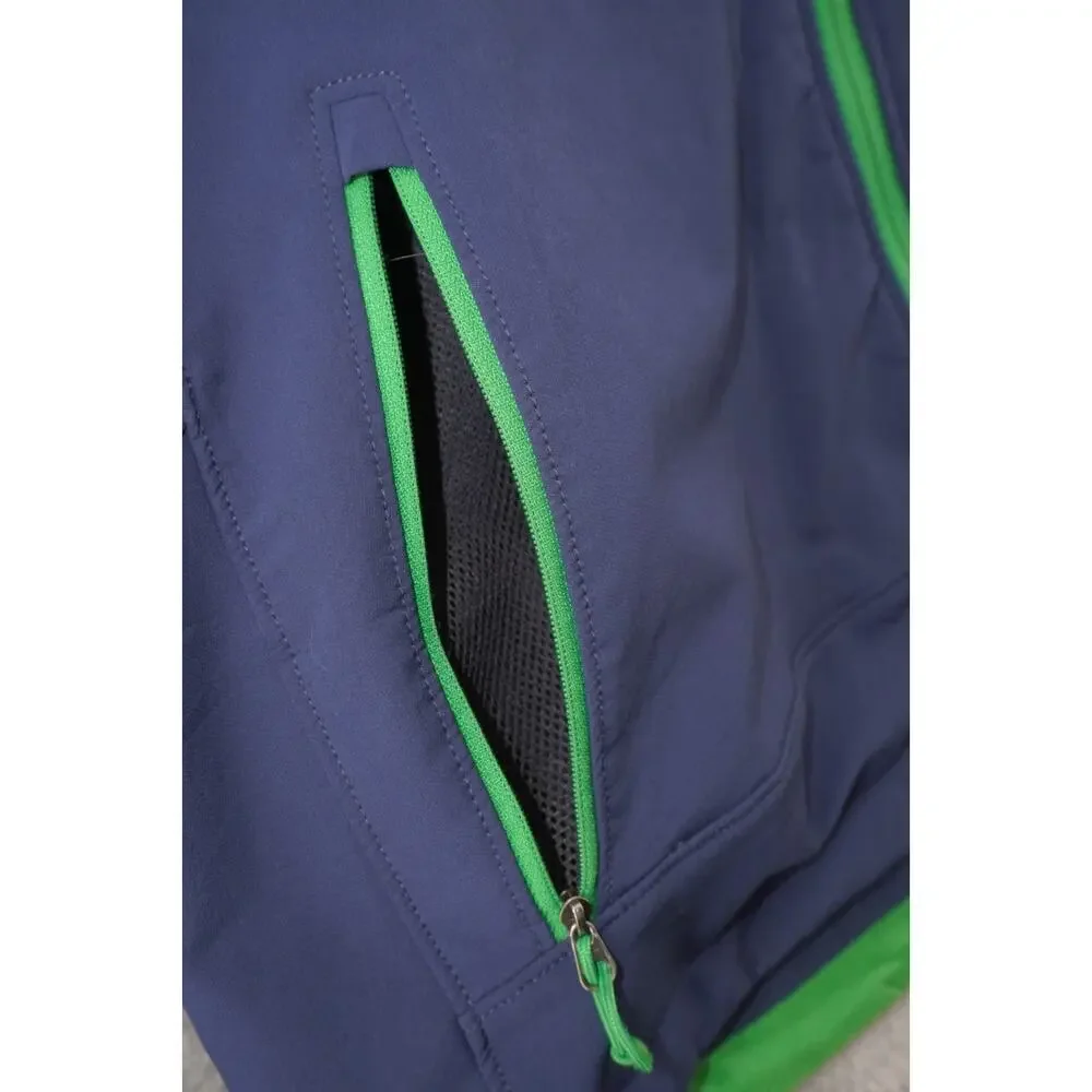 The North Face Apex Softshell Jacket Blue Green Trim Windproof Men’s Large